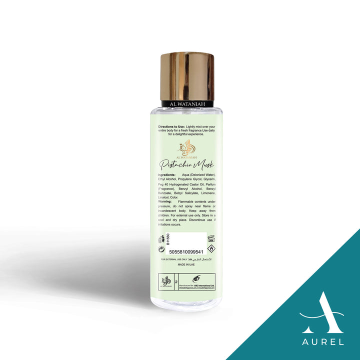 Al Wataniah Pistachio Musk Body Mist (250ml)