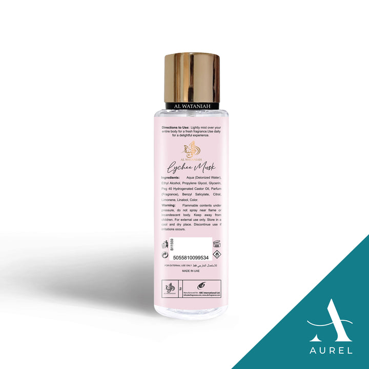 Al Wataniah Lychee Musk Body Mist (250ml)